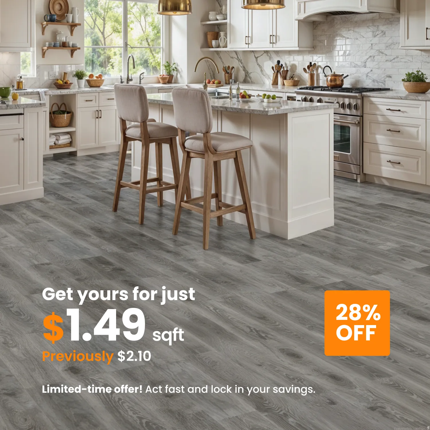 Oferta especial: Pisos de vinilo desde $1.49 el pie lineal en Miami | Promoción por tiempo limitado | QuickSurfaces